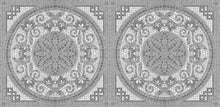 Load image into Gallery viewer, Grey Mosaic Tile Painted Stairway, 15 Stairs