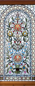 Stained Glass Flowers, 16 Stairs